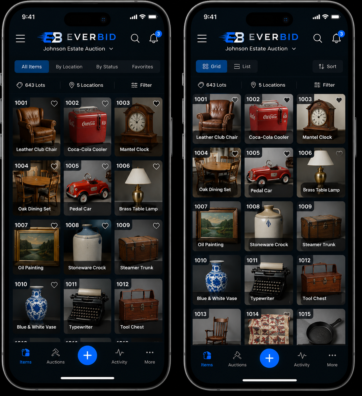 EverBid mobile auction application